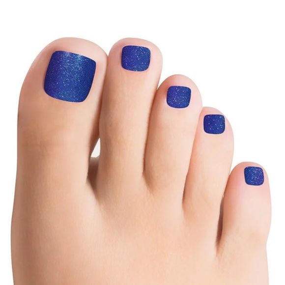 Color Street | Teenie Weenie Santorini, deep ocean blue glitter pedi set - Picture 5 of 8